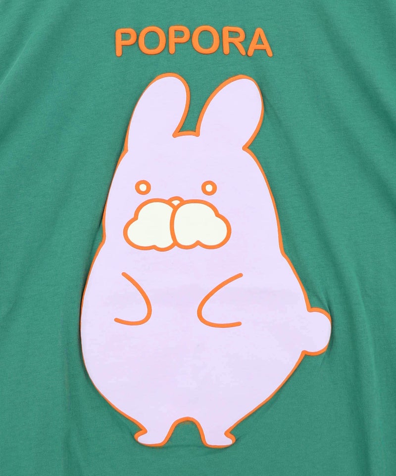 ポンポン ポポラ柄Tシャツ-16
