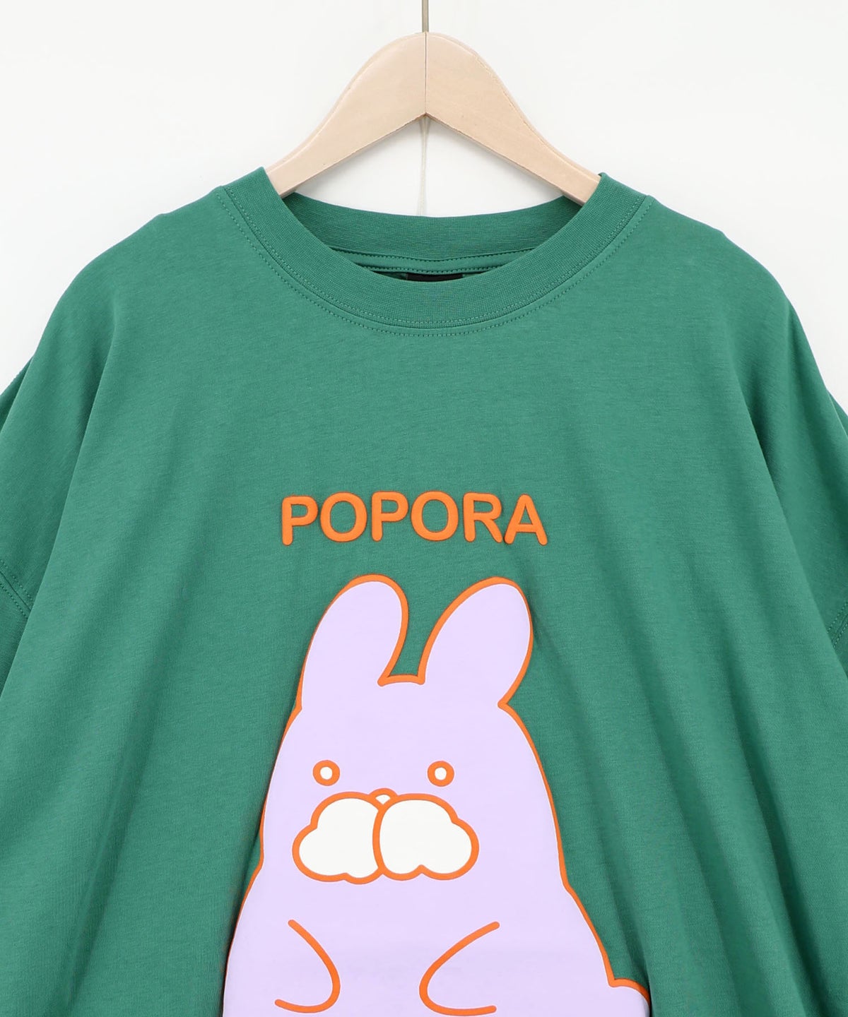 ポンポン ポポラ柄Tシャツ-17