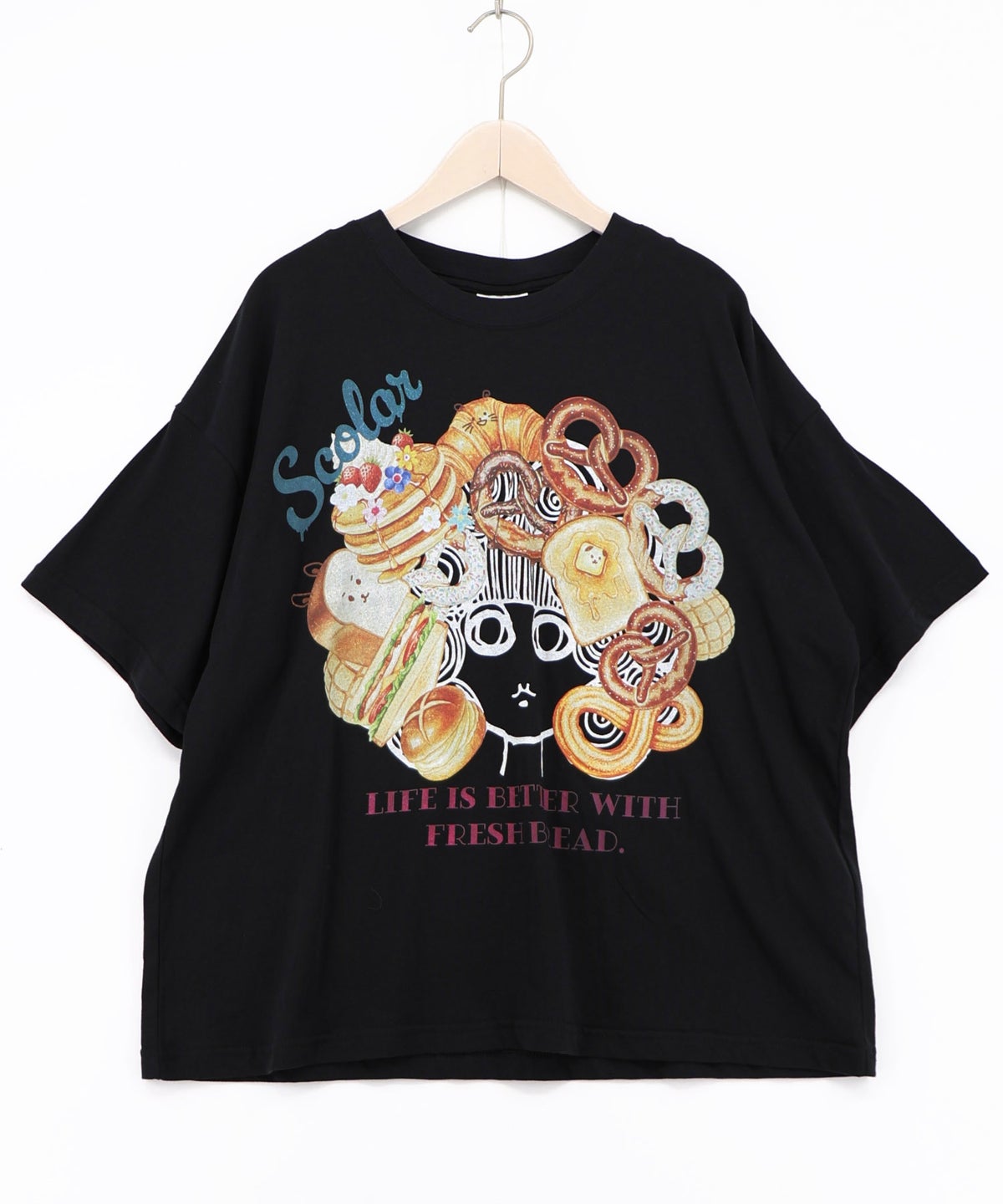 スカラーちゃんベーカリー柄Tシャツ-9