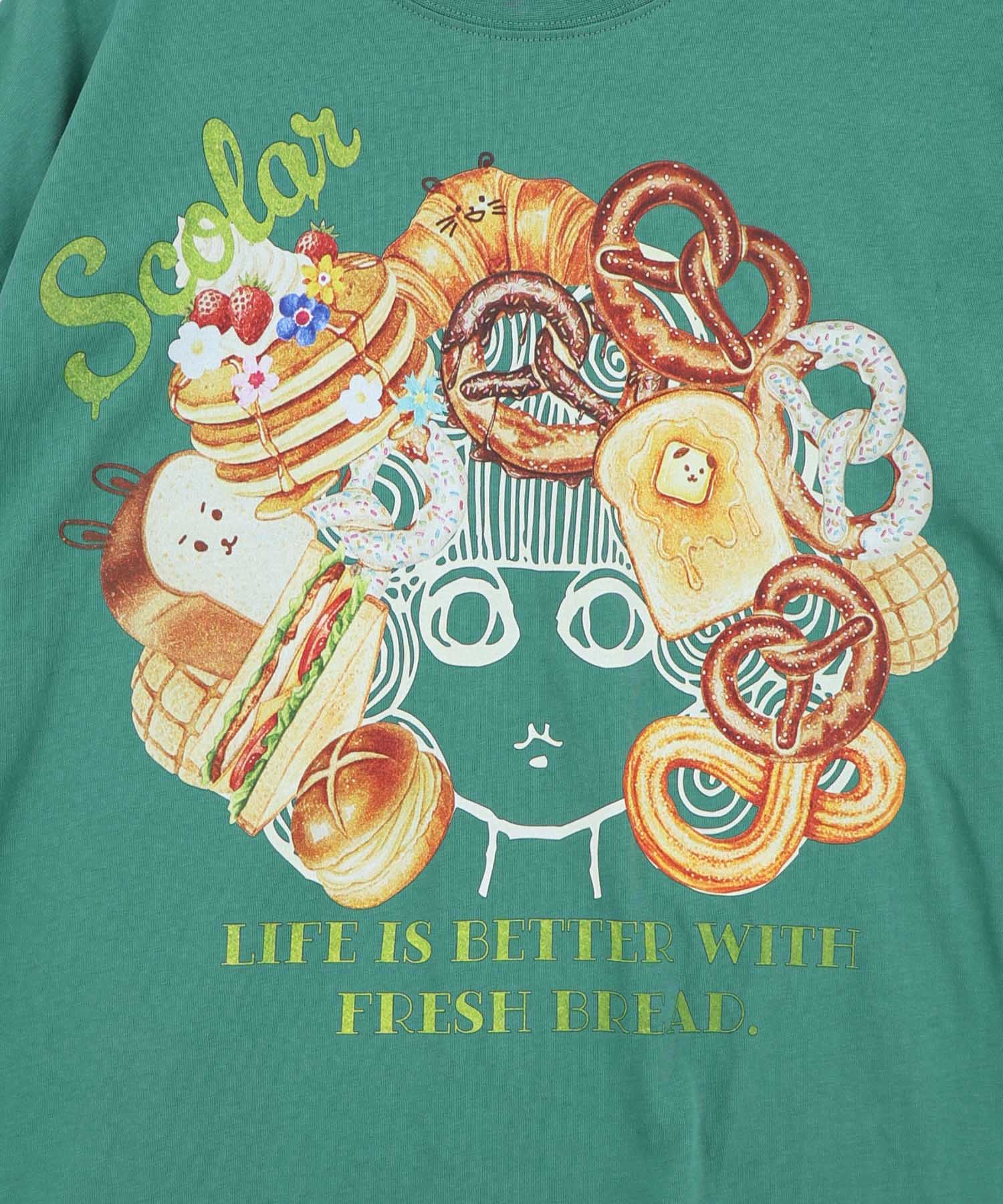 162735：スカラーちゃんベーカリー柄Tシャツの通販-ScoLar
