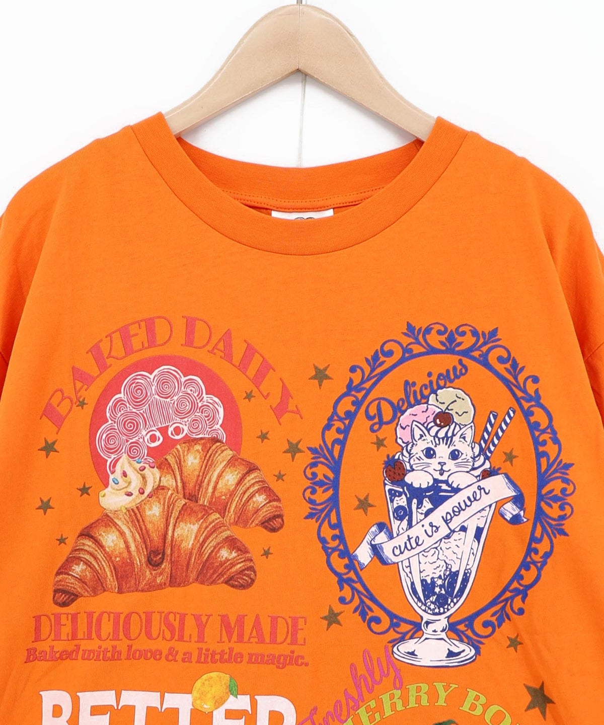 いろんなフード柄 裾レースTシャツ-22
