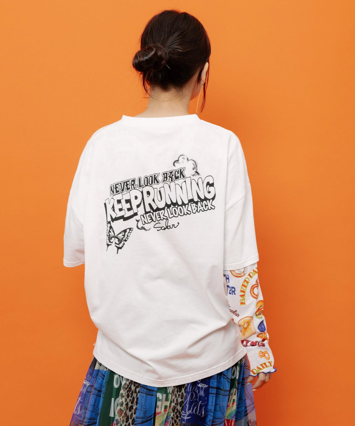 ダークメルヘン柄Tシャツ-5