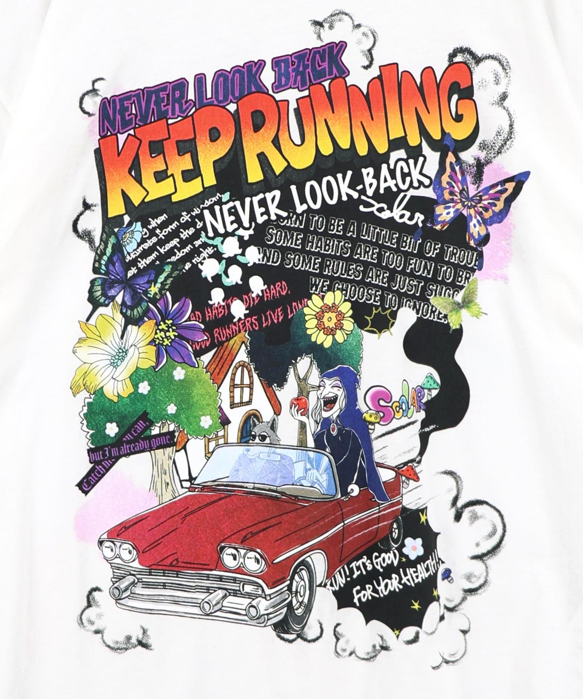 ダークメルヘン柄Tシャツ-13