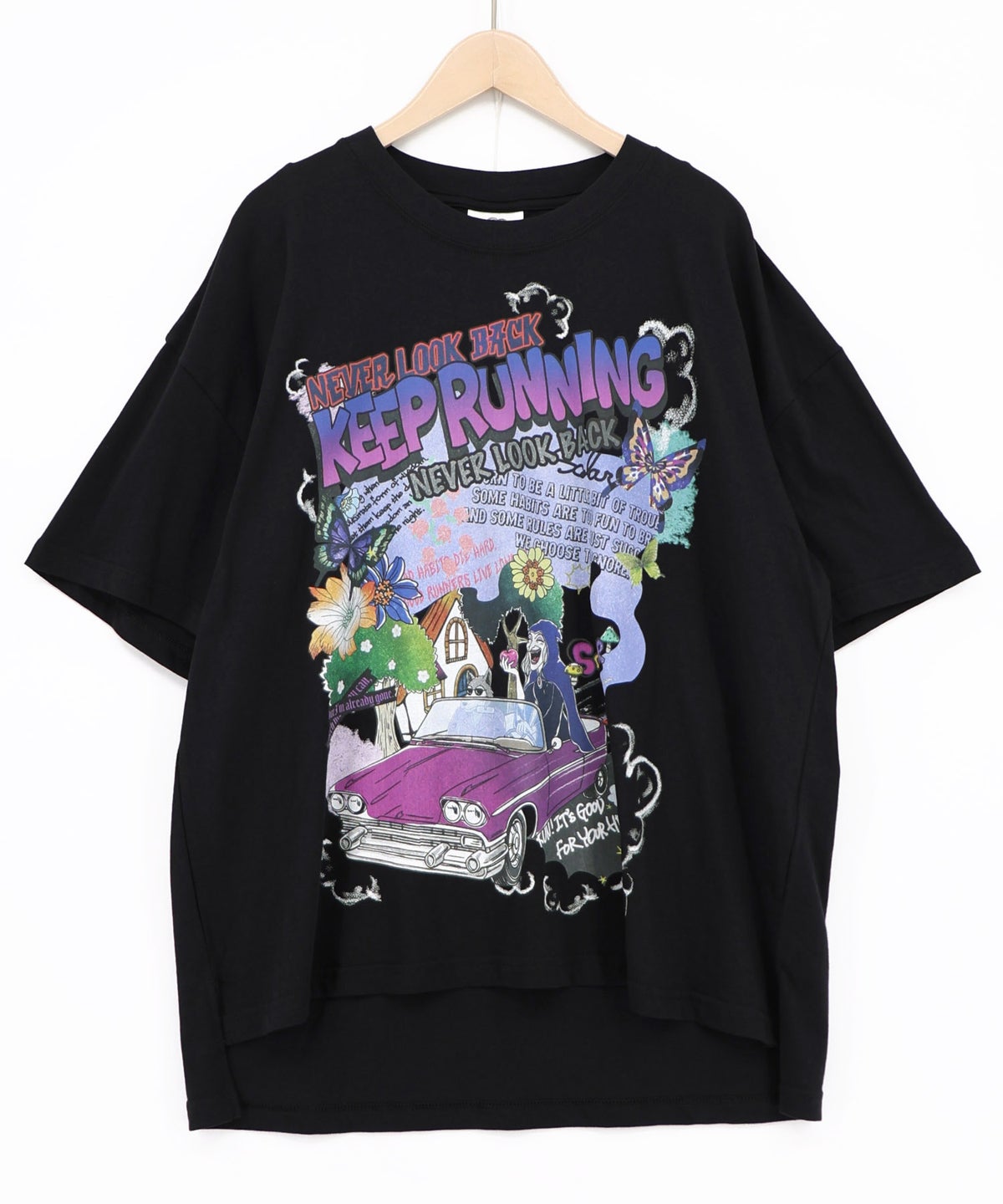 ダークメルヘン柄Tシャツ-14