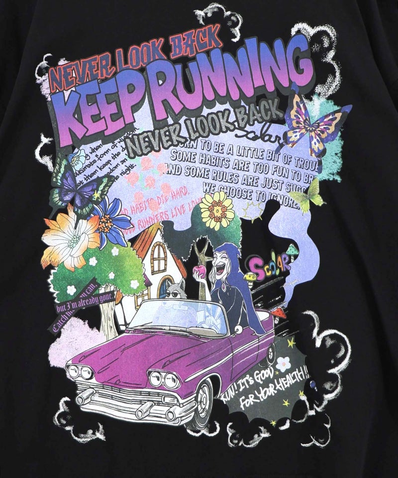 ダークメルヘン柄Tシャツ-16