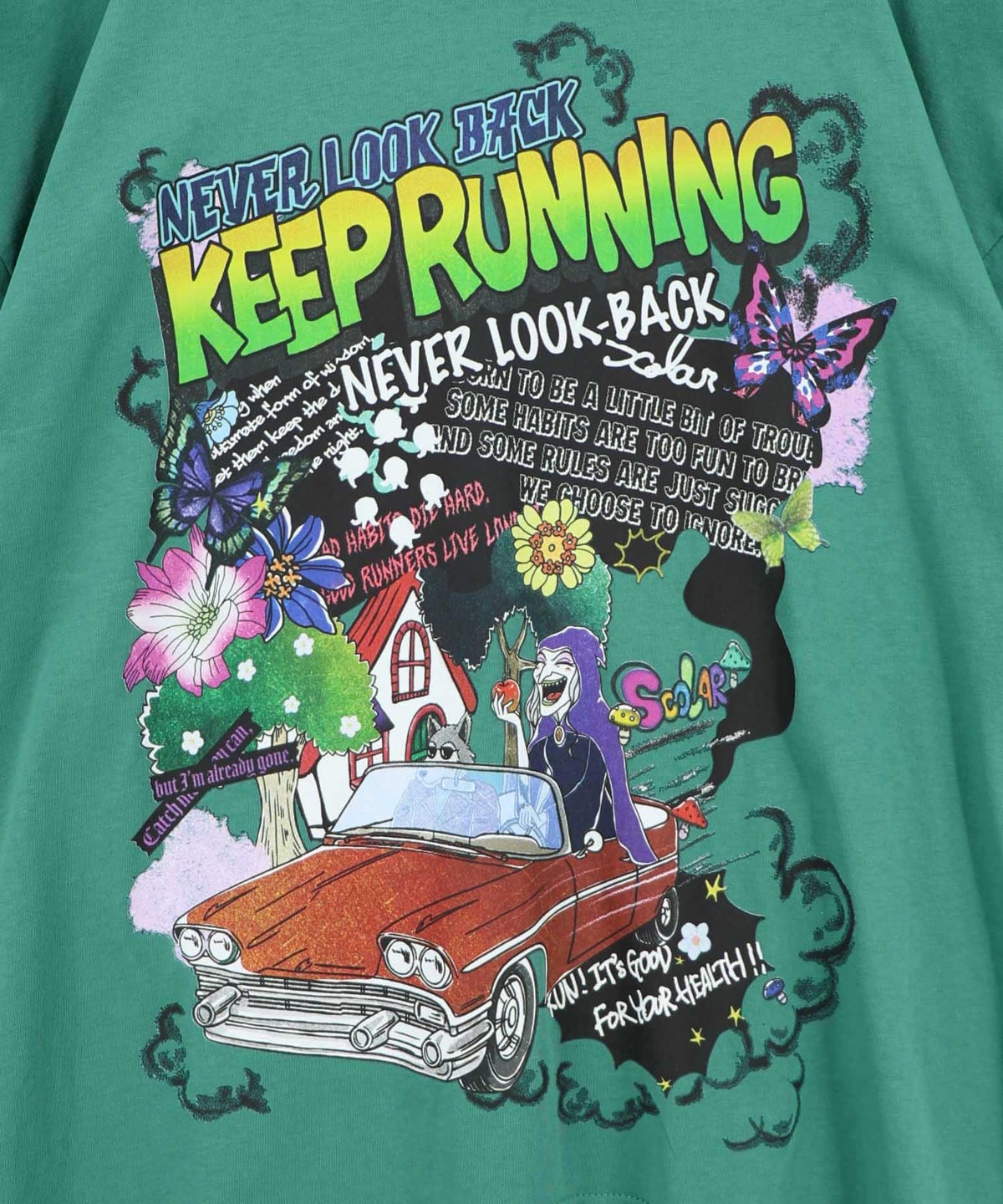 ダークメルヘン柄Tシャツ-22