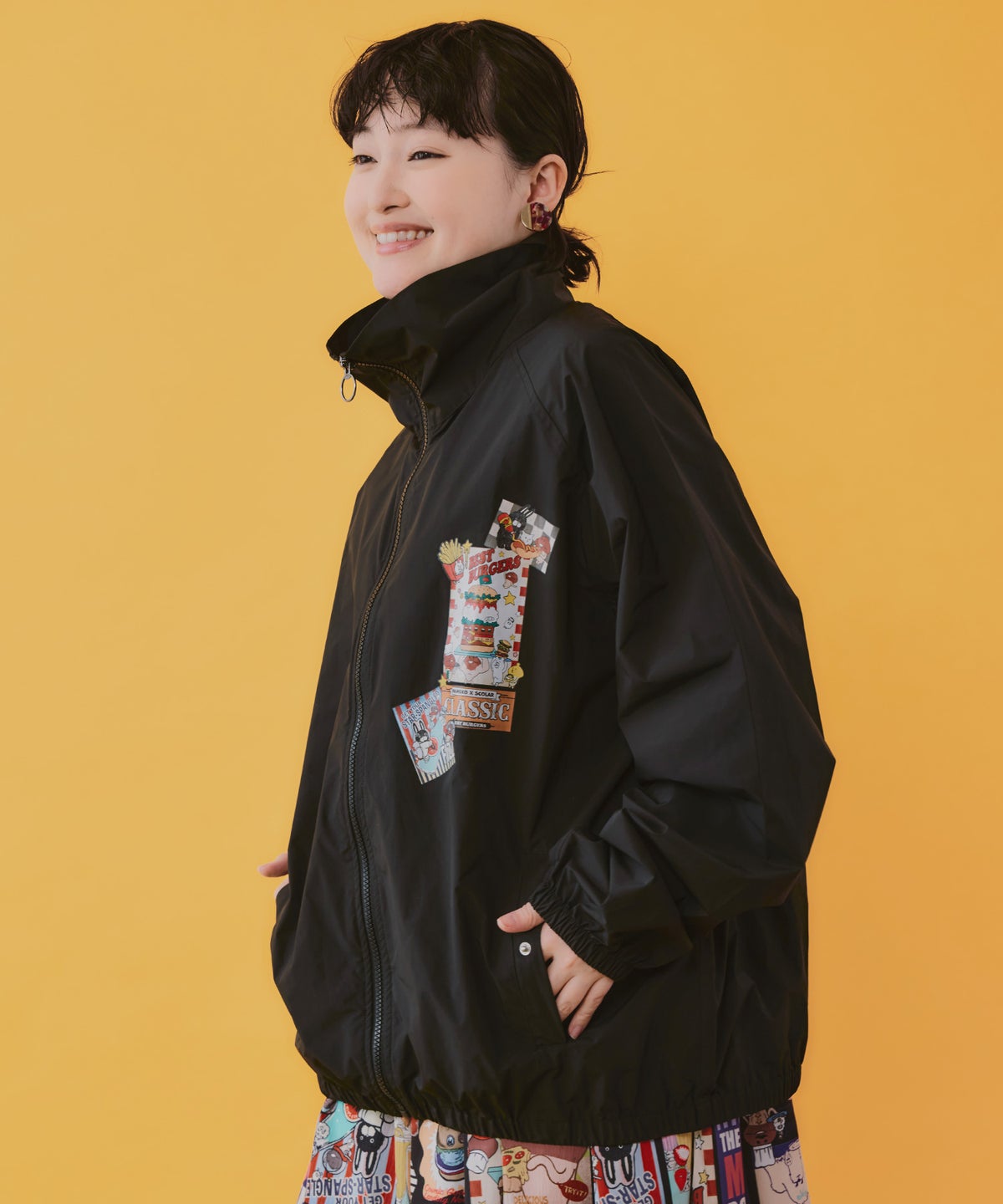 なめこ×ScoLar クラシックダイナー パッカブルブルゾン-4