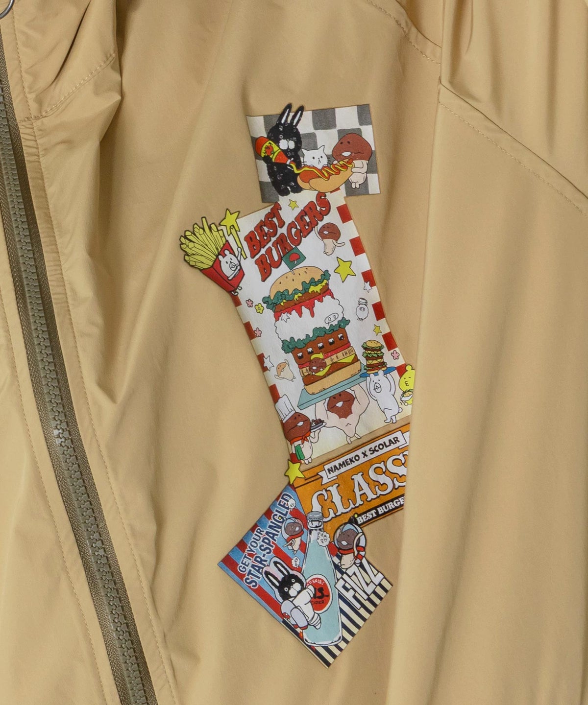 なめこ×ScoLar クラシックダイナー パッカブルブルゾン-14