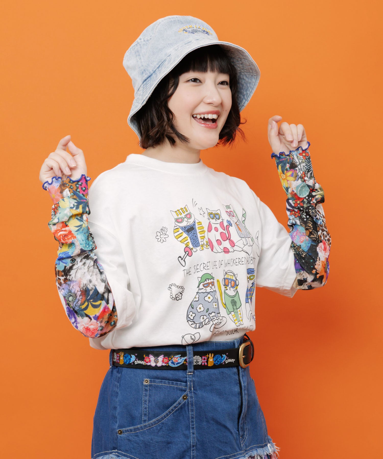 662340：スカラープラネット 花蝶刺繍ベルトの通販-ScoLar