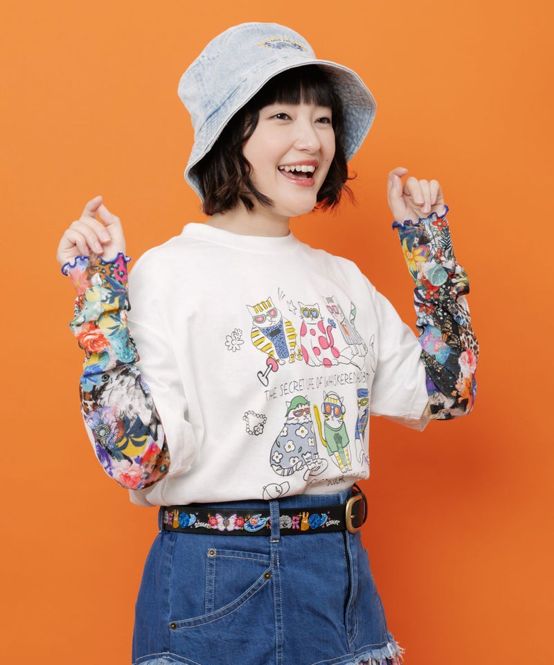 スカラープラネット 花蝶刺繍ベルト-3