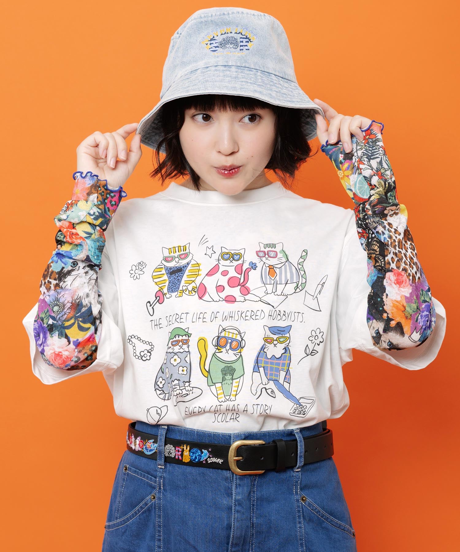 662340：スカラープラネット 花蝶刺繍ベルトの通販-ScoLar