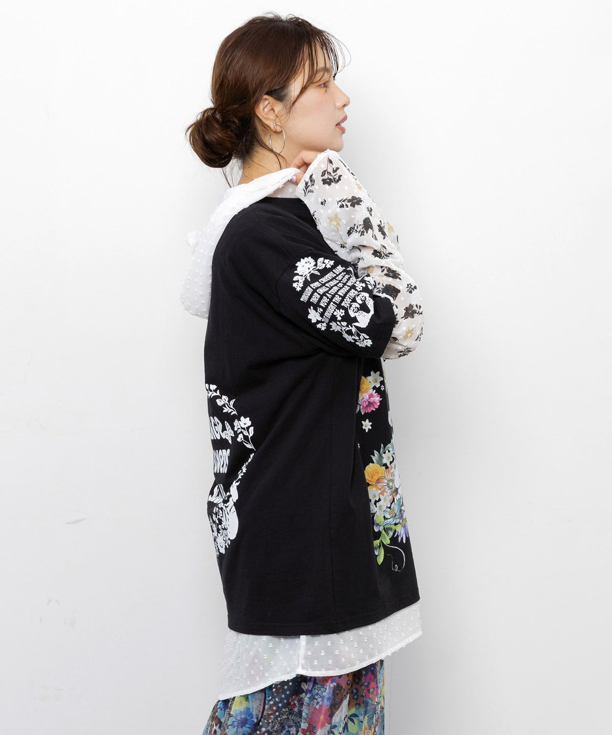 お花＆サングラスシーズーTシャツ-7