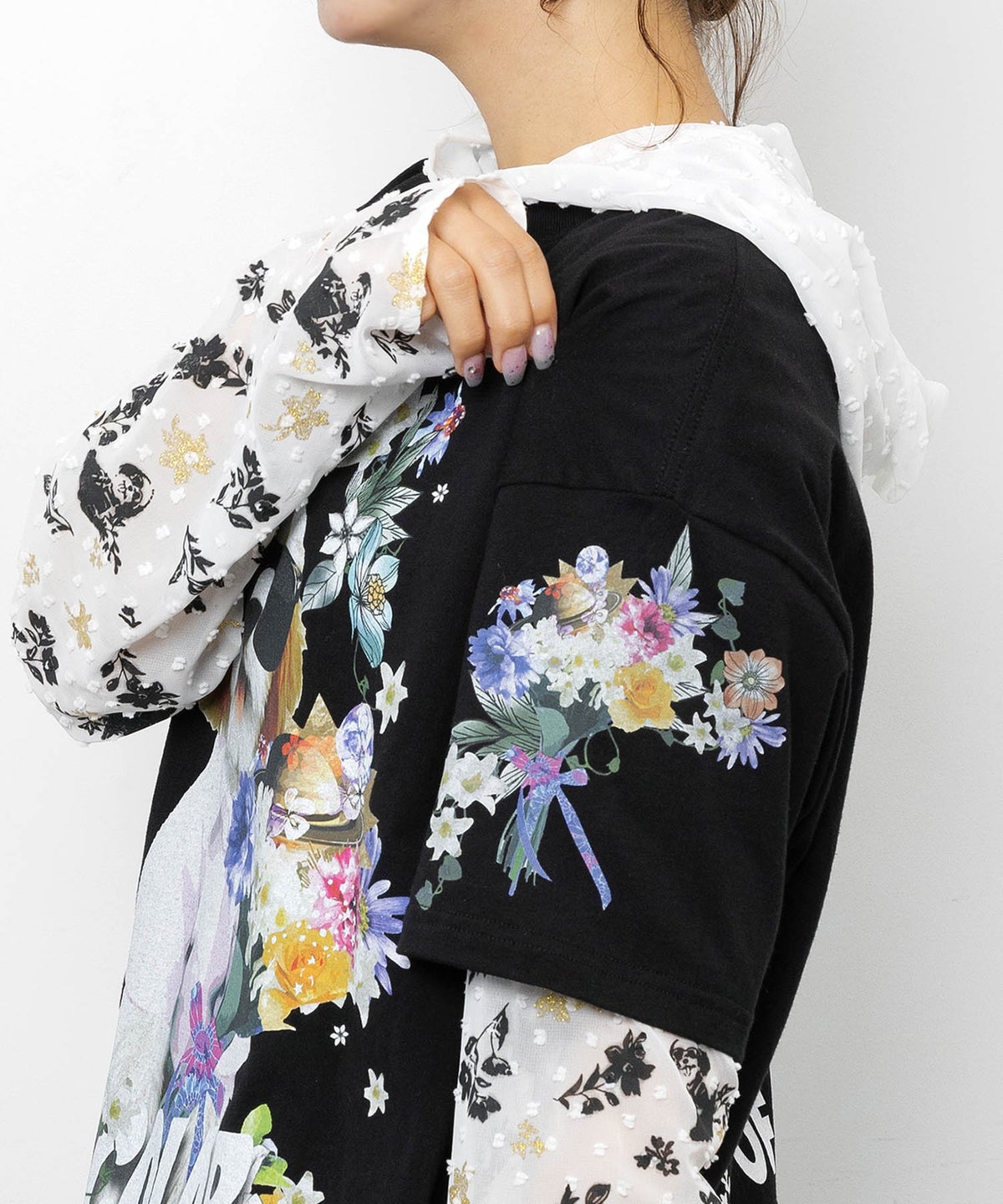 お花＆サングラスシーズーTシャツ-9