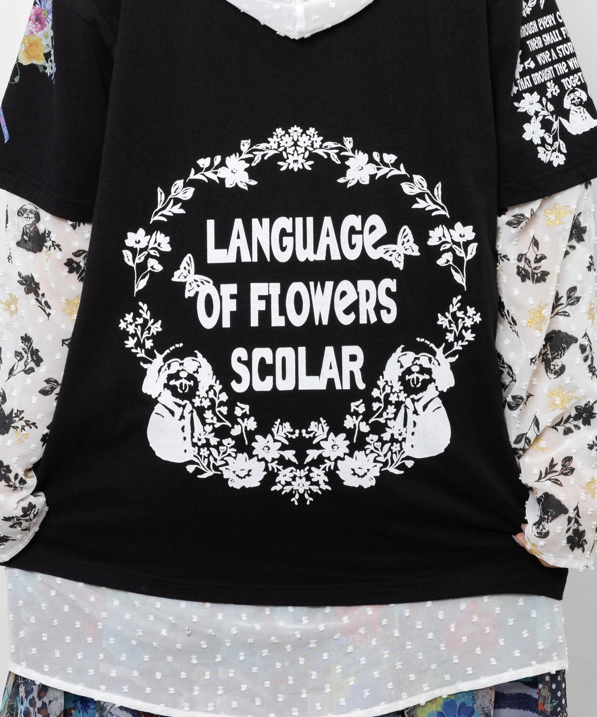 お花＆サングラスシーズーTシャツ-11
