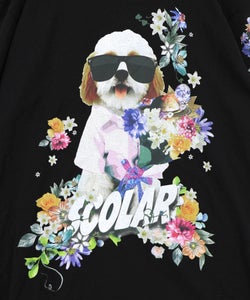 お花＆サングラスシーズーTシャツ-15