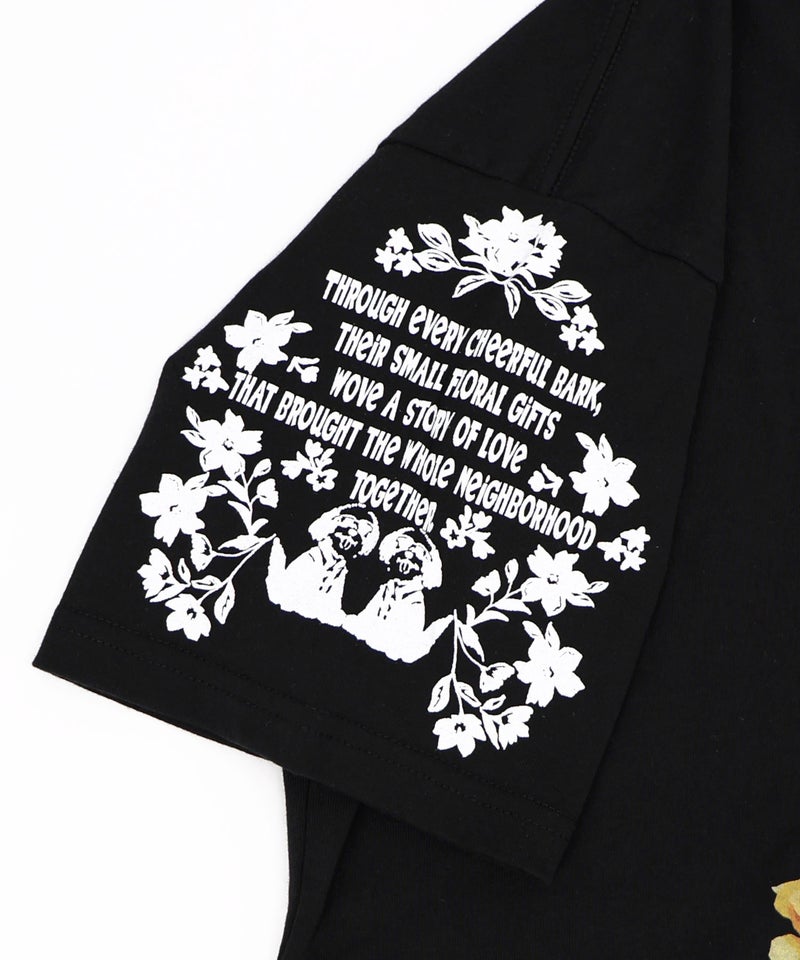 お花＆サングラスシーズーTシャツ-19