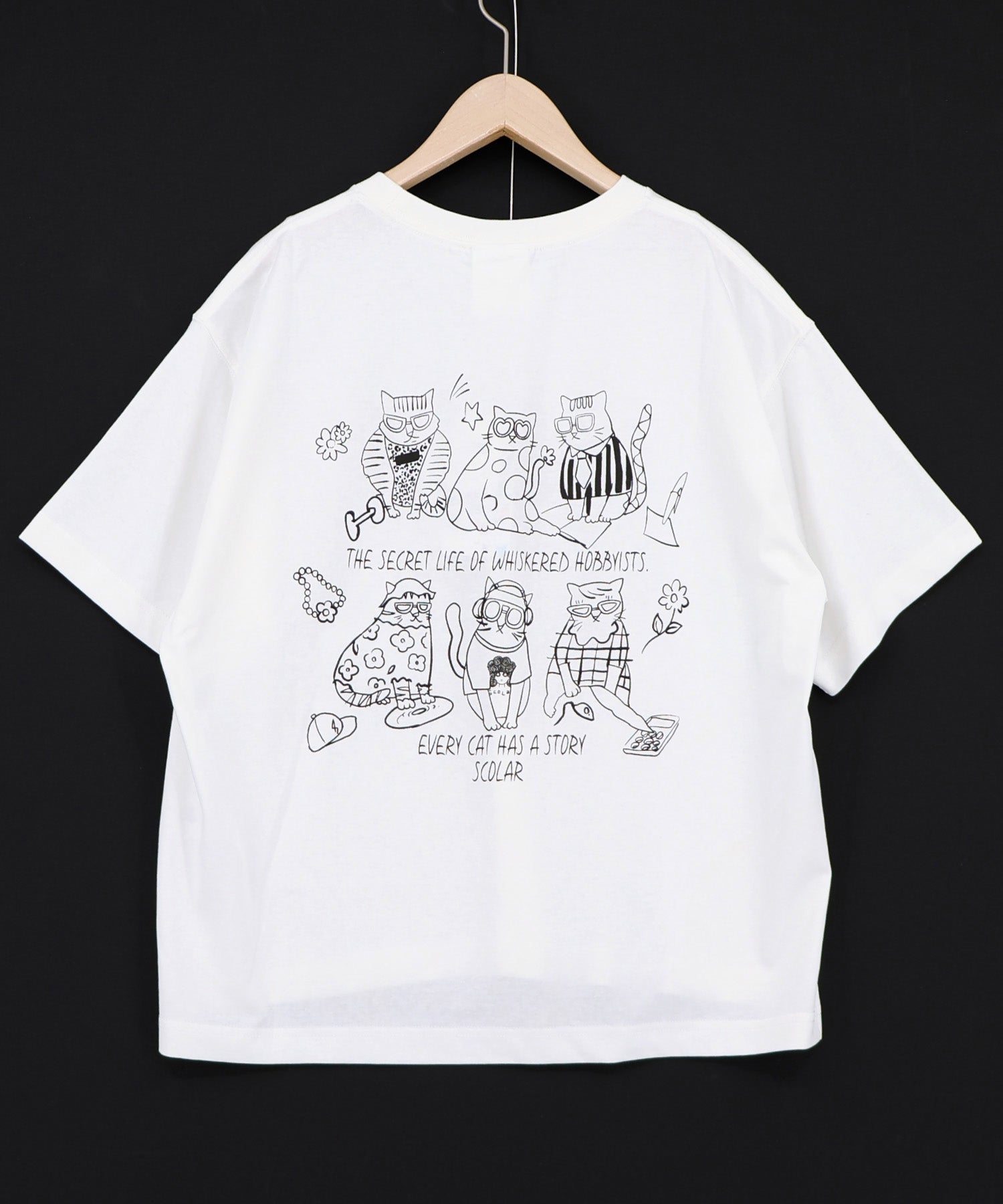 じゃれねこ『5月☆62 和柄×鶴②』 162750：おしゃれネコ柄 接触冷感Tシャツの通販-ScoLar
