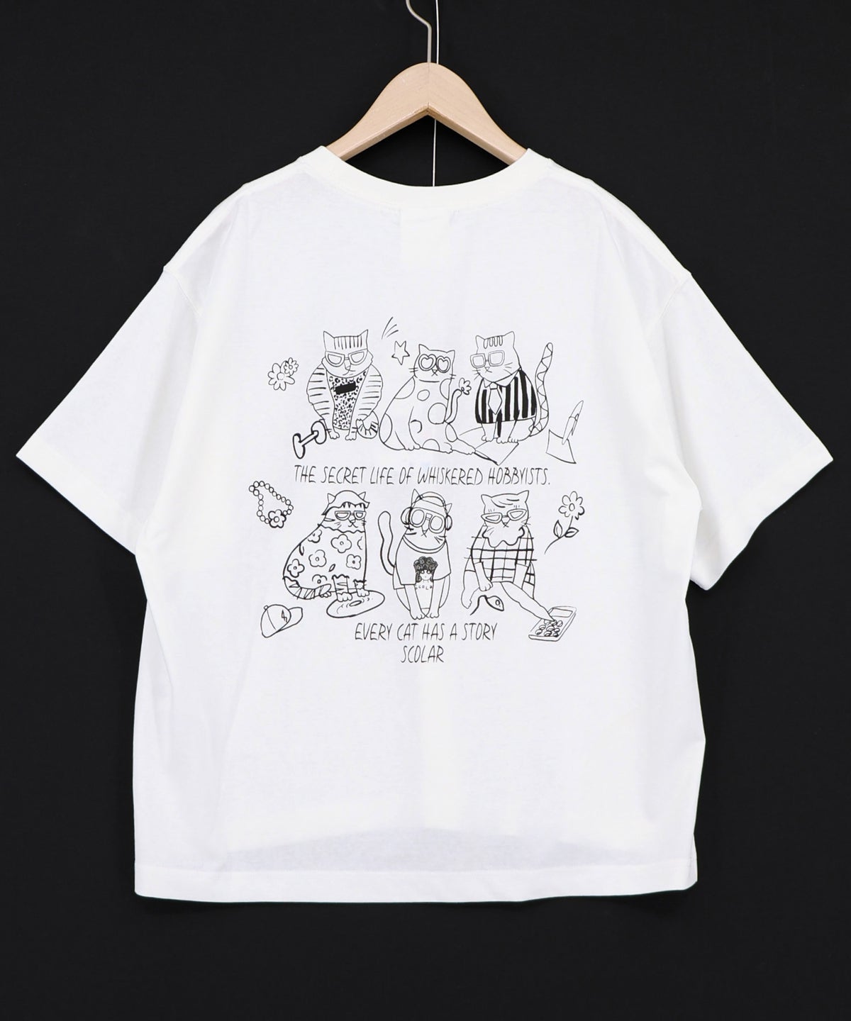 おしゃれネコ柄 接触冷感Tシャツ-10