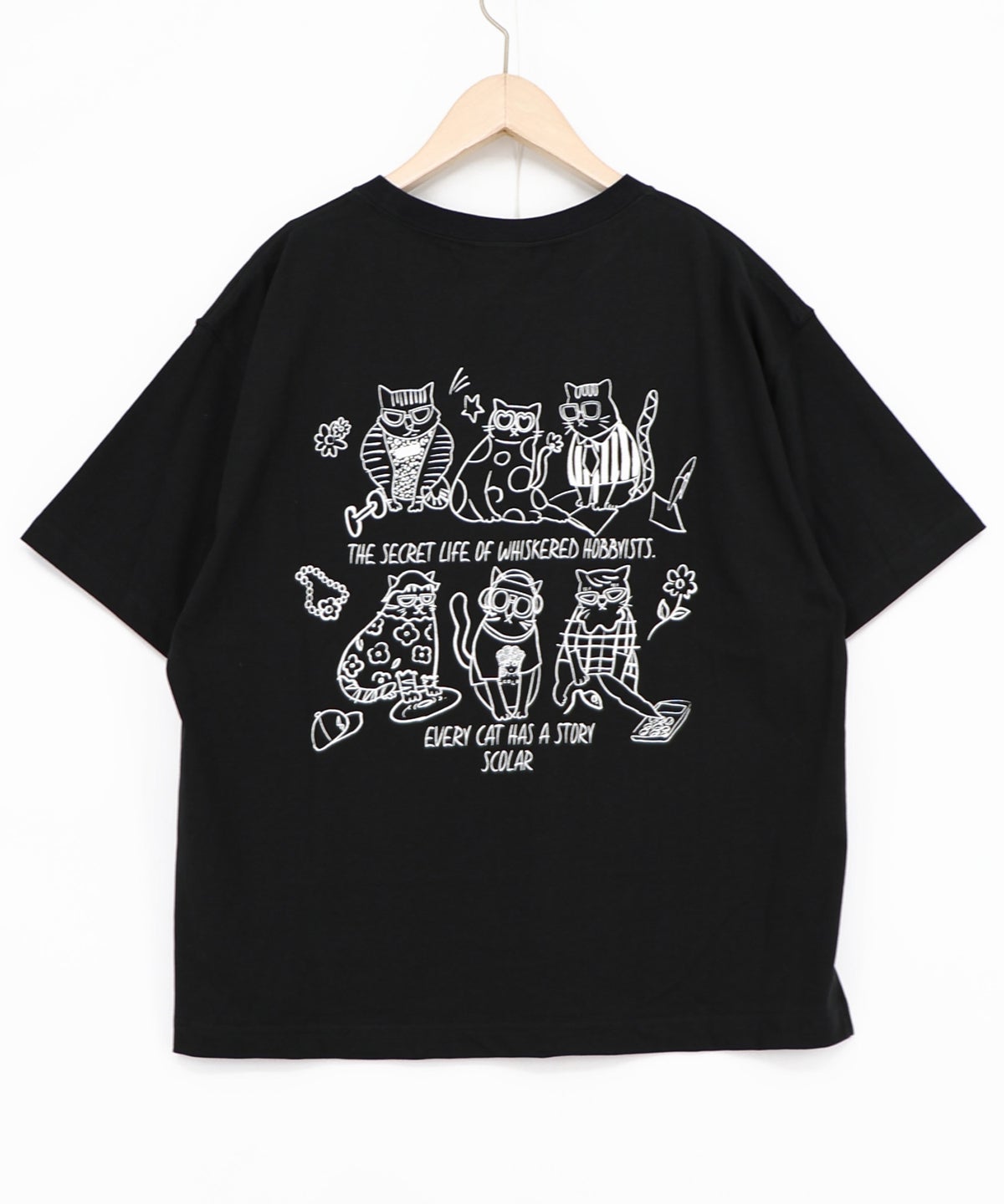 おしゃれネコ柄 接触冷感Tシャツ-13