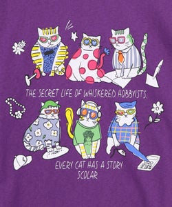 おしゃれネコ柄 接触冷感Tシャツ-20