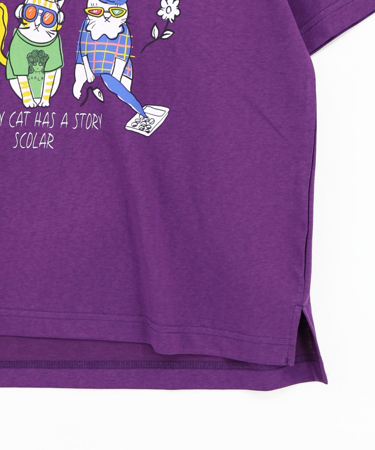 おしゃれネコ柄 接触冷感Tシャツ-23