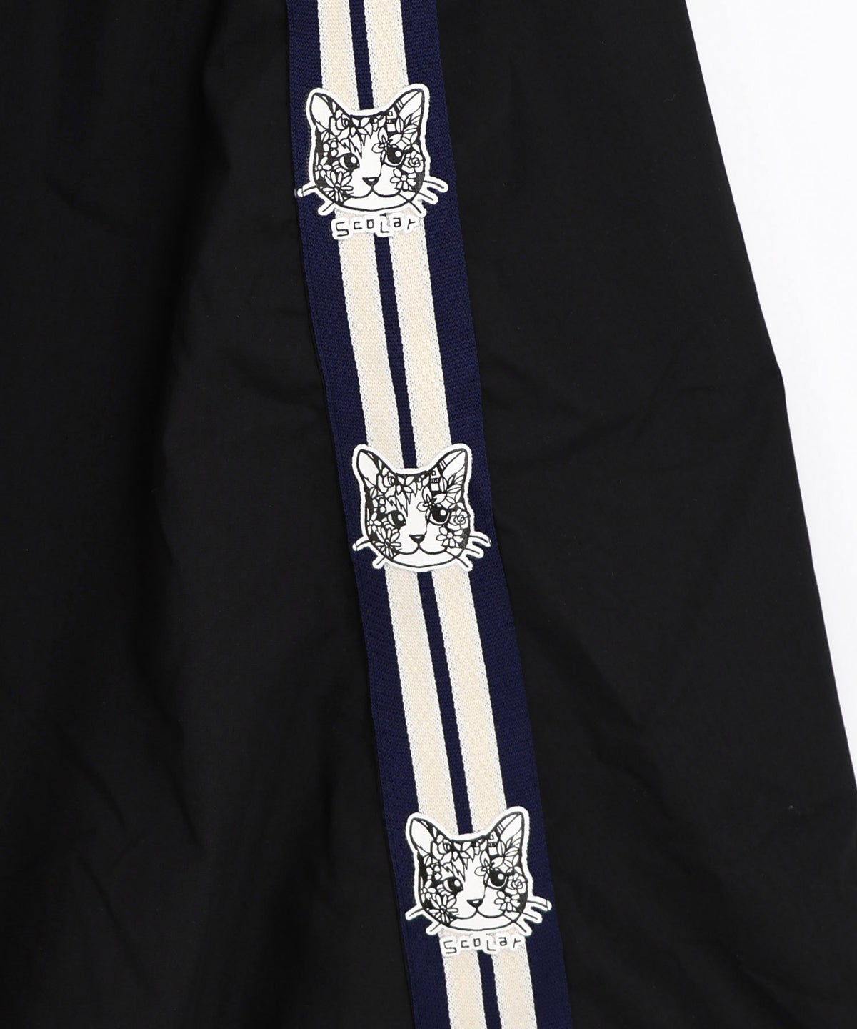 ネコ柄ラインテープ入り バルーンスカート-15