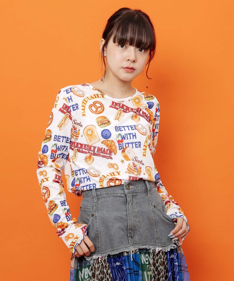 3柄展開 接触冷感ロングスリーブTシャツ-3
