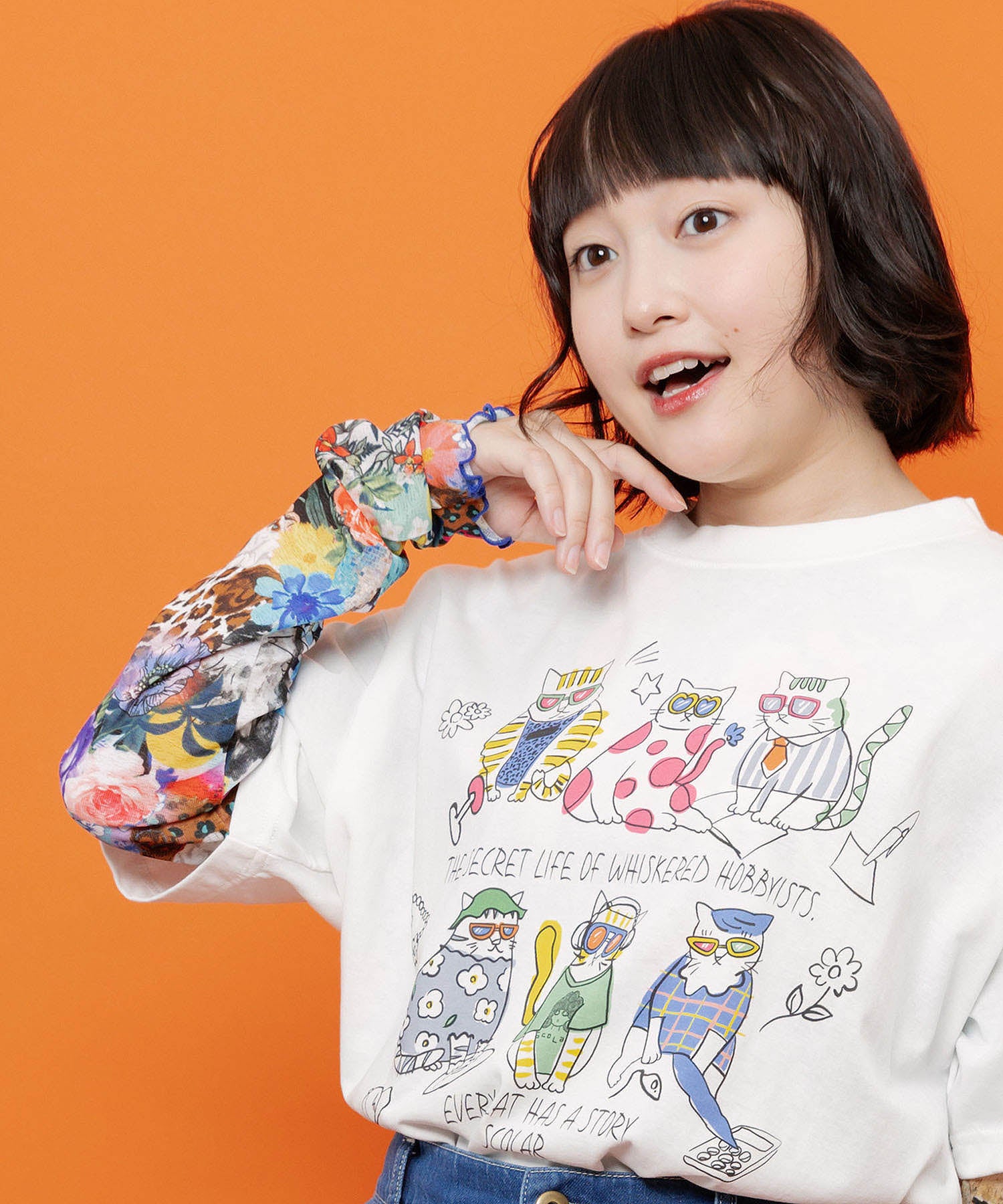 162745：3柄展開 接触冷感ロングスリーブTシャツの通販-ScoLar