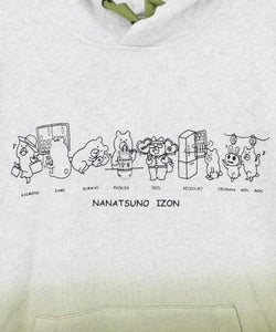 七つのIZON柄 ノースリーブパーカー-9