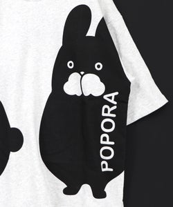 エンドレスポポラ柄Tシャツ-9