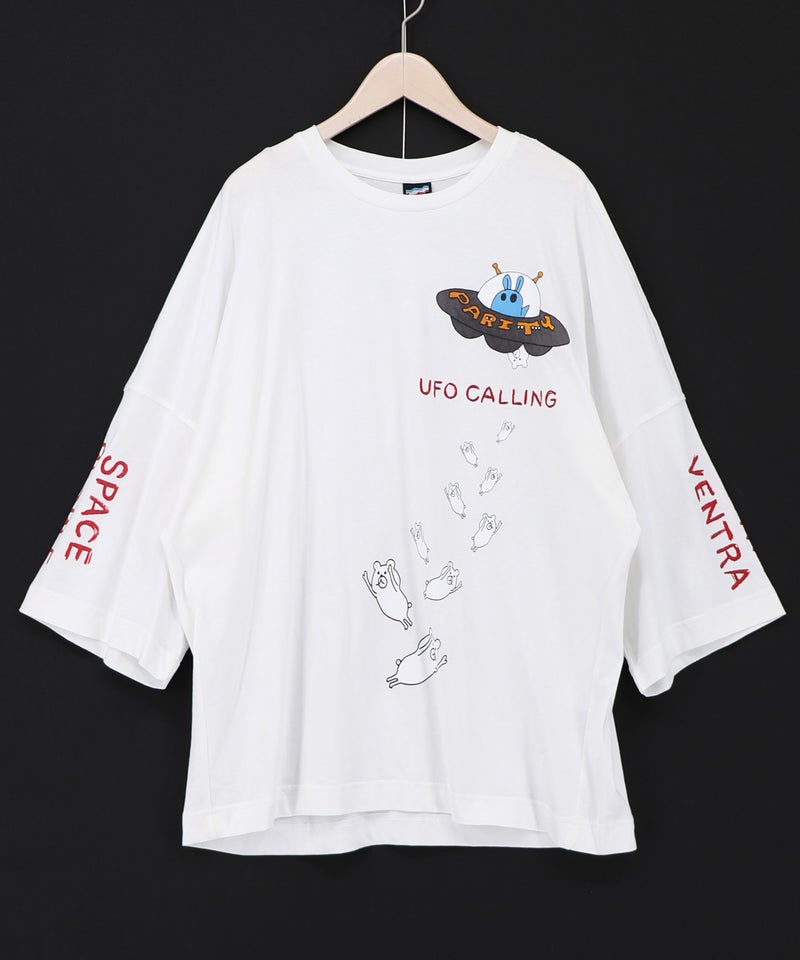 UFO離脱クマ柄Tシャツ-8