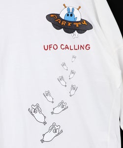 UFO離脱クマ柄Tシャツ-9