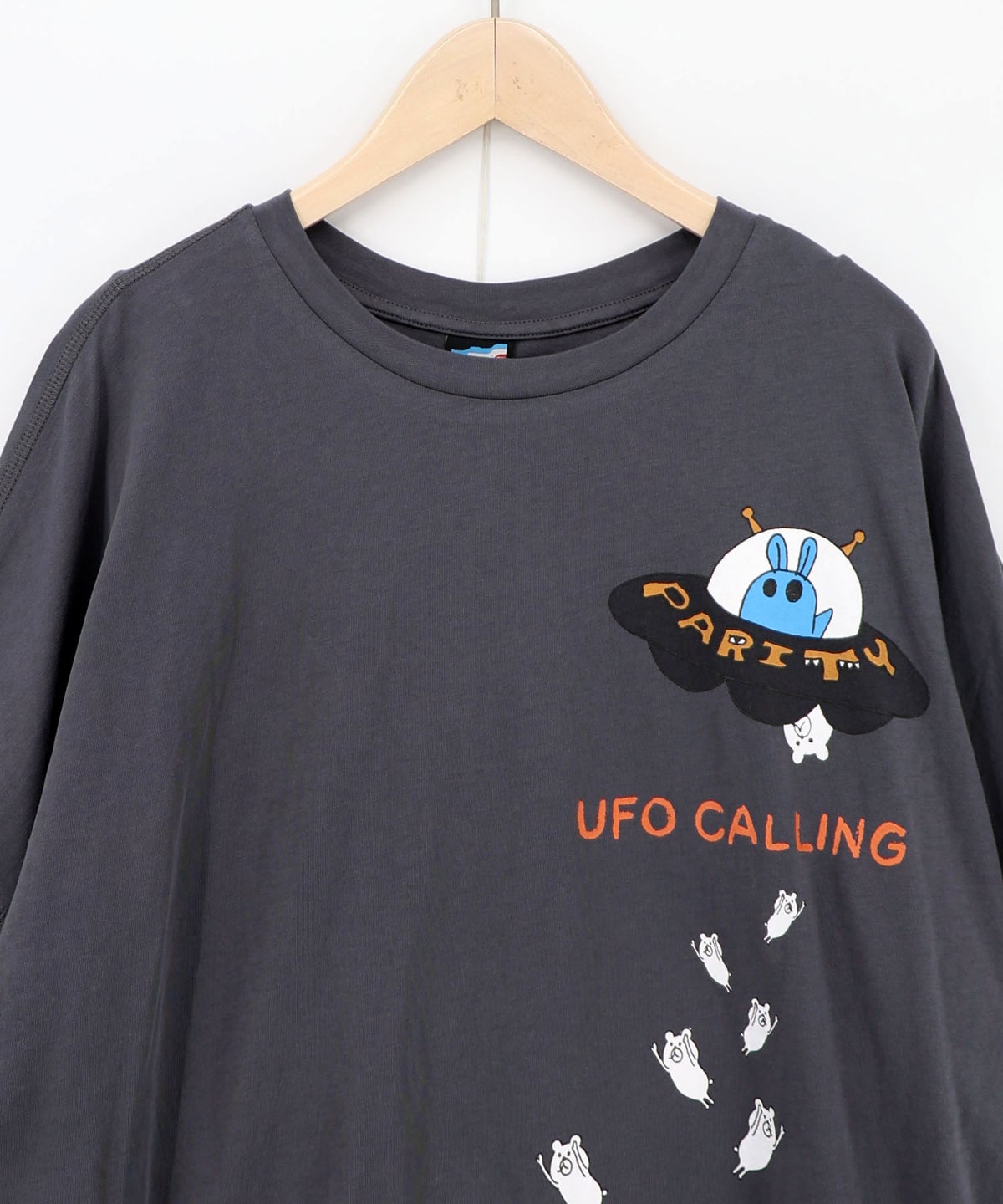 UFO離脱クマ柄Tシャツ-14