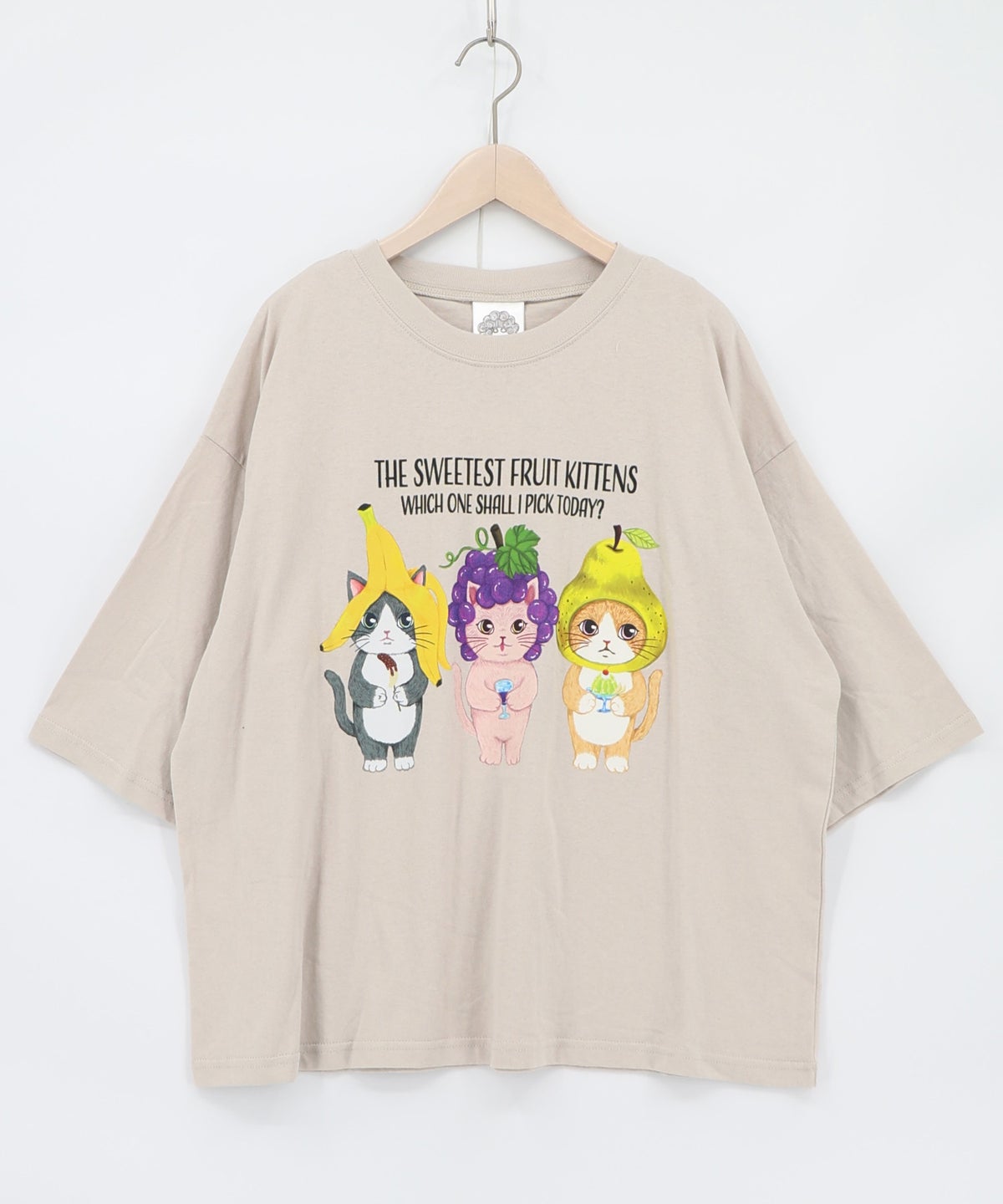フルーツにゃんず柄 Tシャツ-8