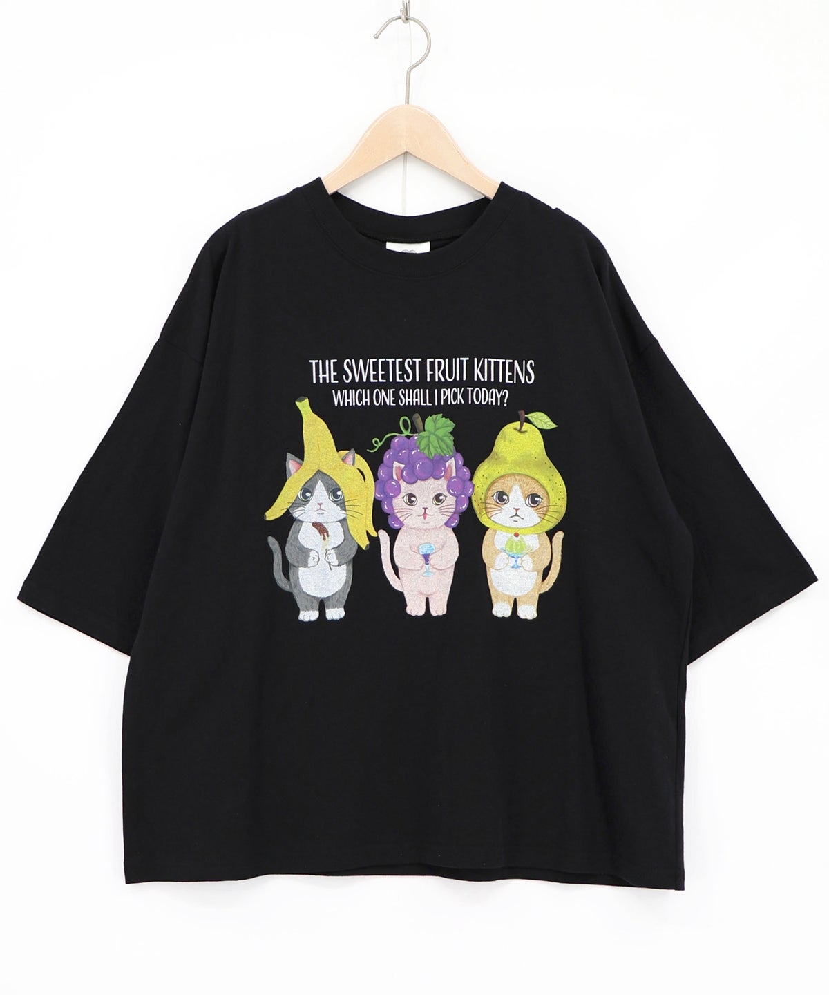 フルーツにゃんず柄 Tシャツ-10