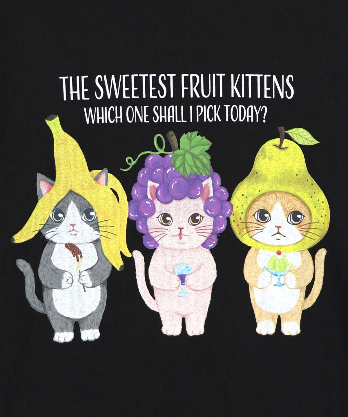 フルーツにゃんず柄 Tシャツ-11