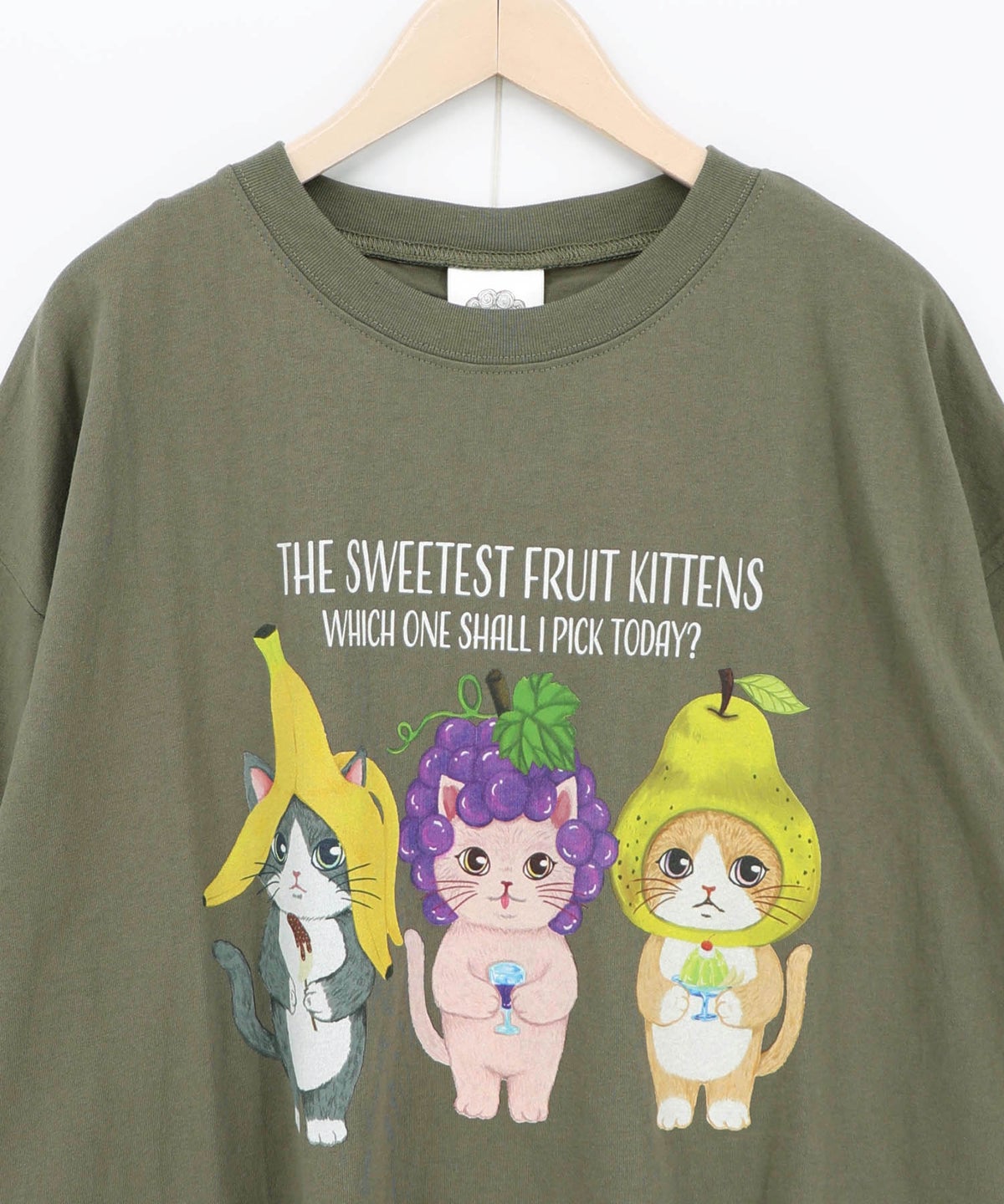 フルーツにゃんず柄 Tシャツ-16