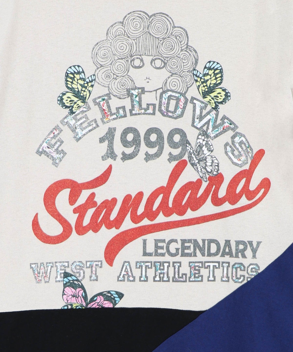 アメリカン風ロゴ 配色Tシャツワンピース-10
