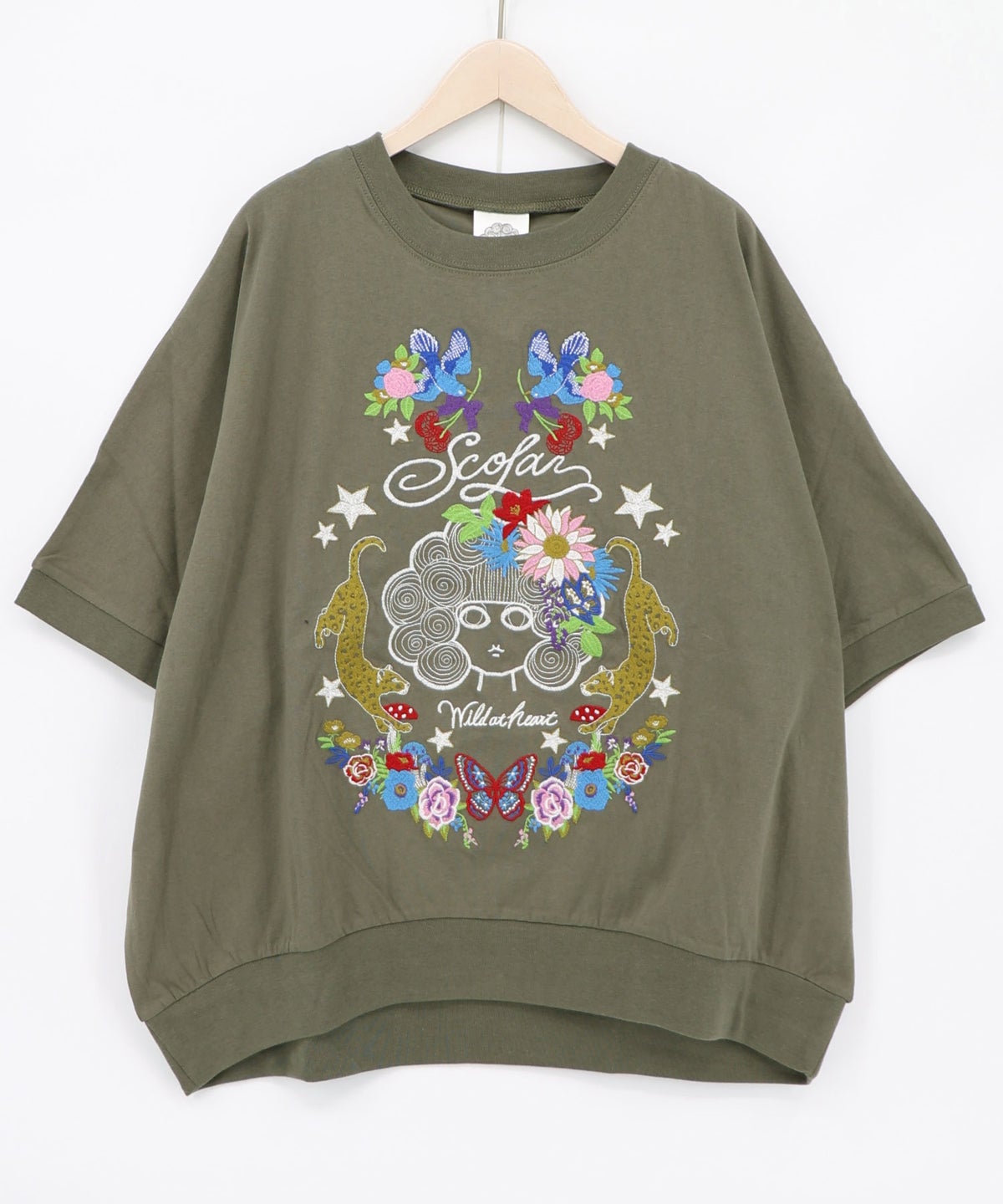 スカラー×ヒョウ 刺繍プルオーバー-12