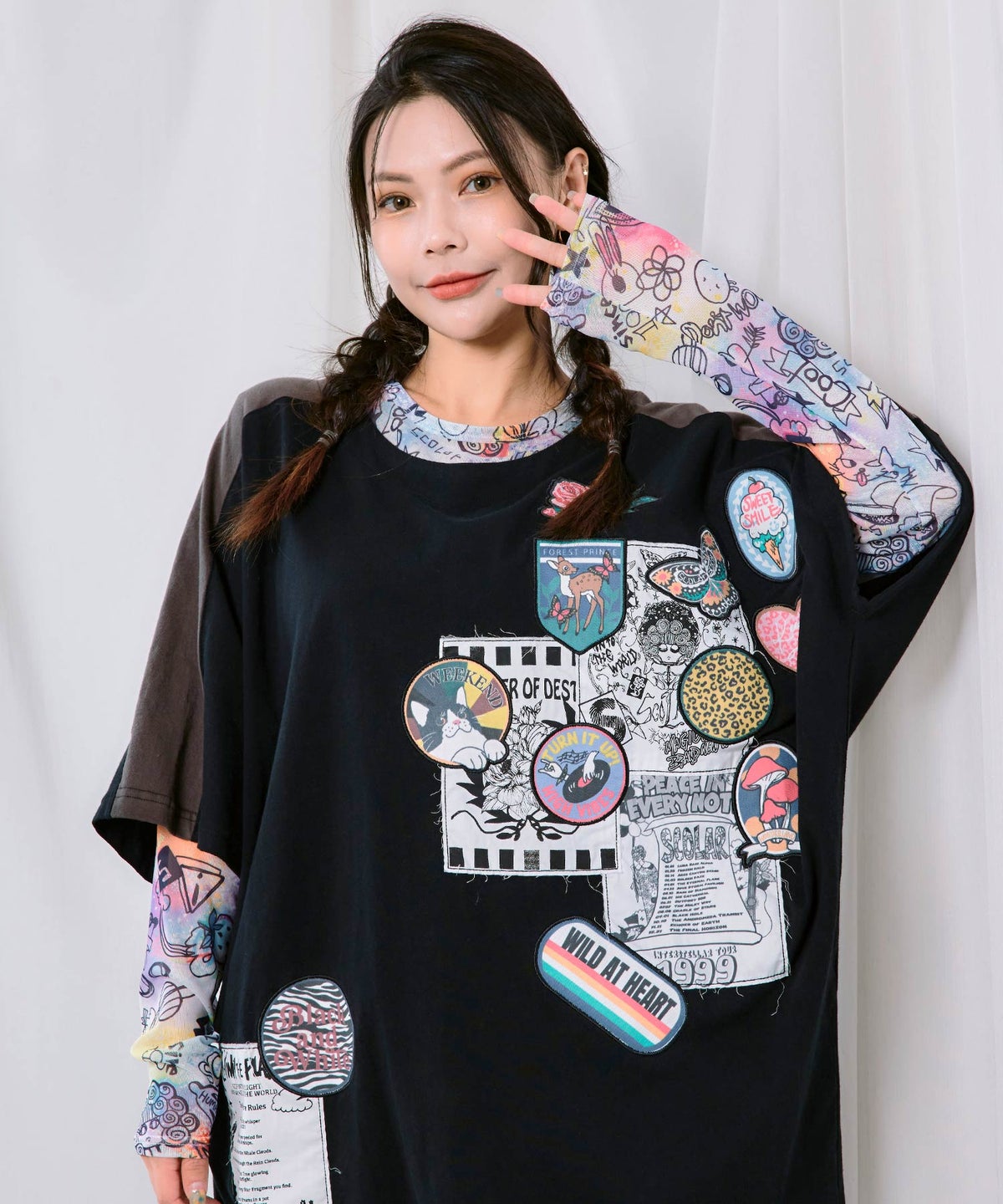 3柄展開 総柄ソフトチュールインナー-1