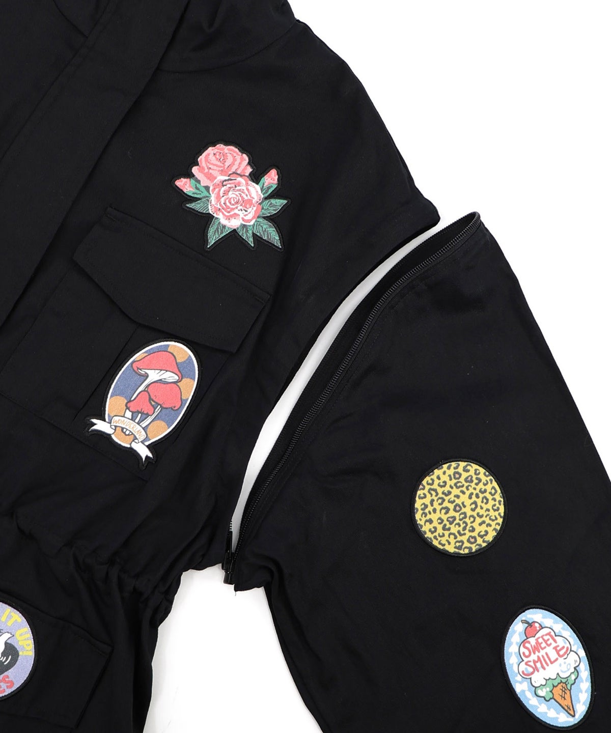 ワッペン付き 袖取り外し2WAYジャケット-29