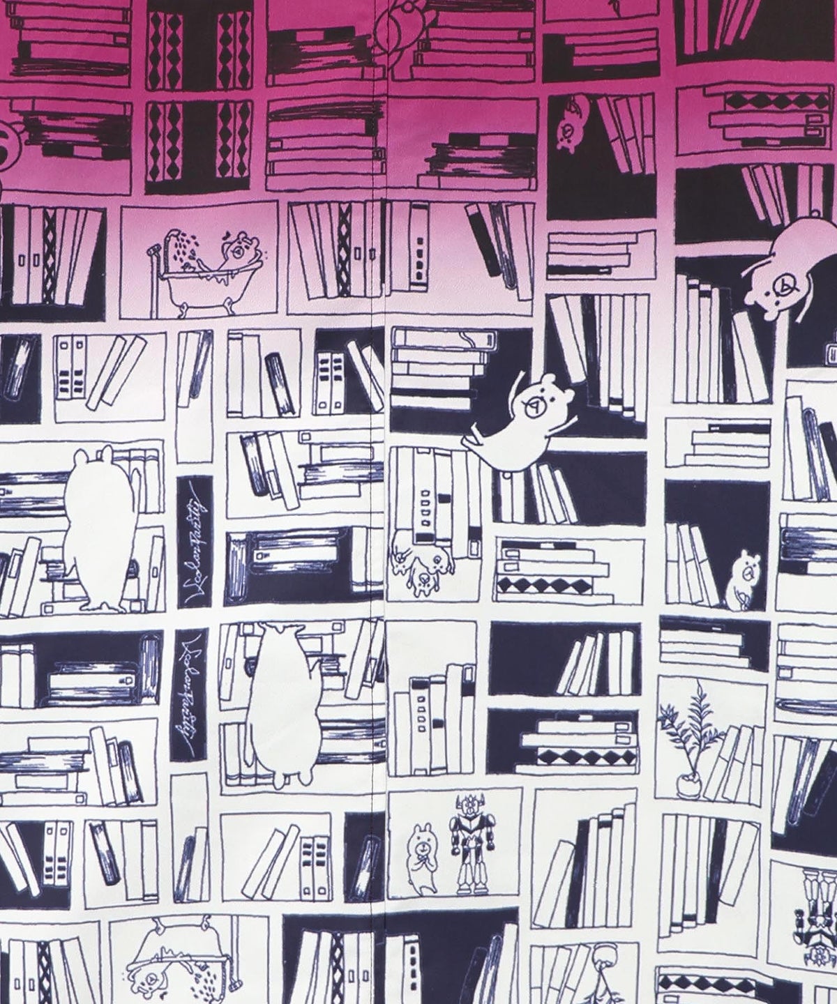 図書館探検クマ グラデーションブルゾン-14