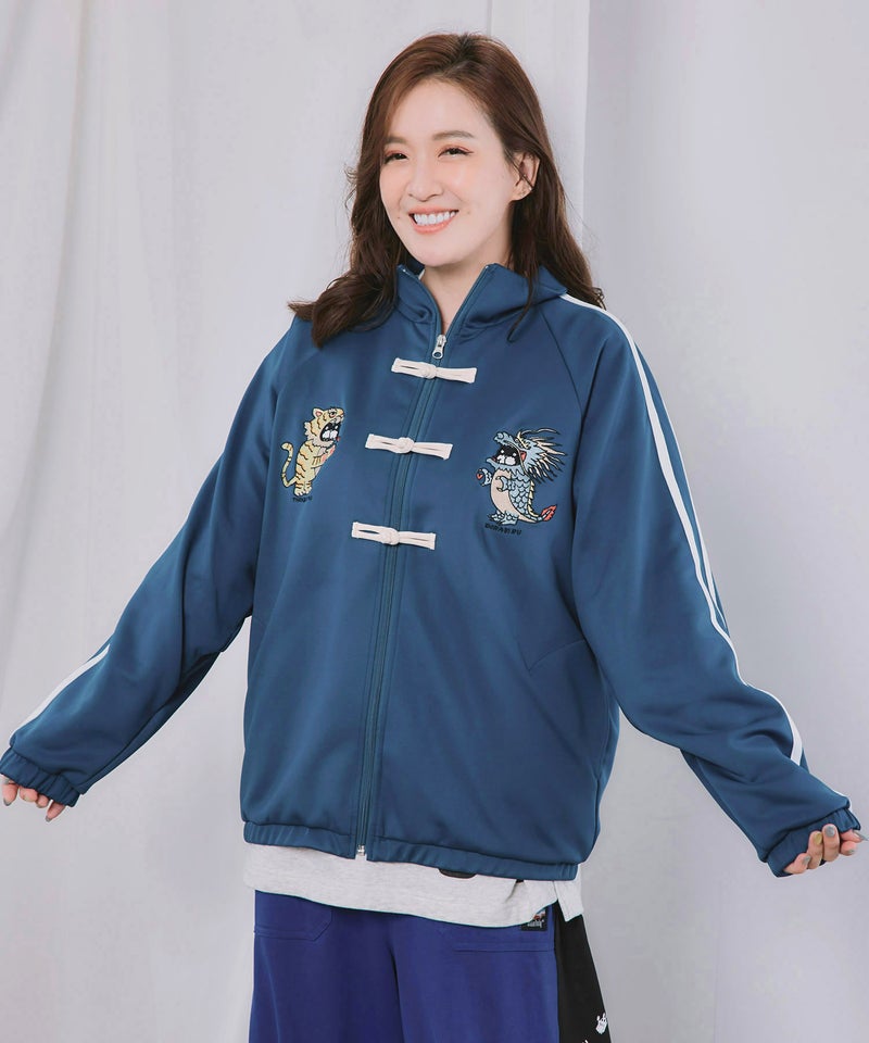 トラビル&ドラビル チャイナ風刺繍ブルゾン-3