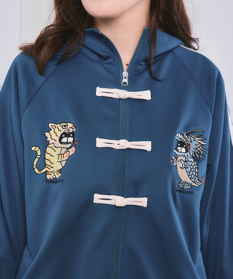 トラビル&ドラビル チャイナ風刺繍ブルゾン-6