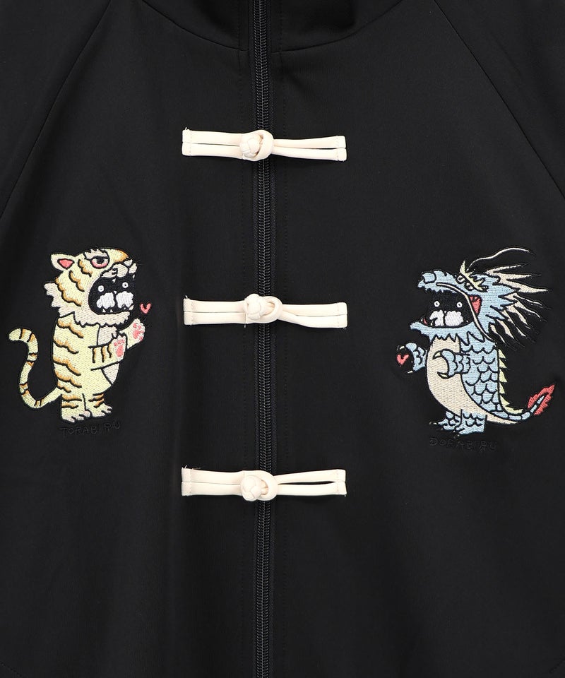 トラビル&ドラビル チャイナ風刺繍ブルゾン-9