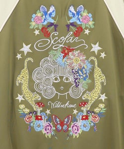 スカラー×ヒョウ柄 刺繍ジャケット-13