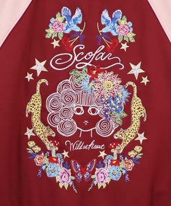 スカラー×ヒョウ柄 刺繍ジャケット-16