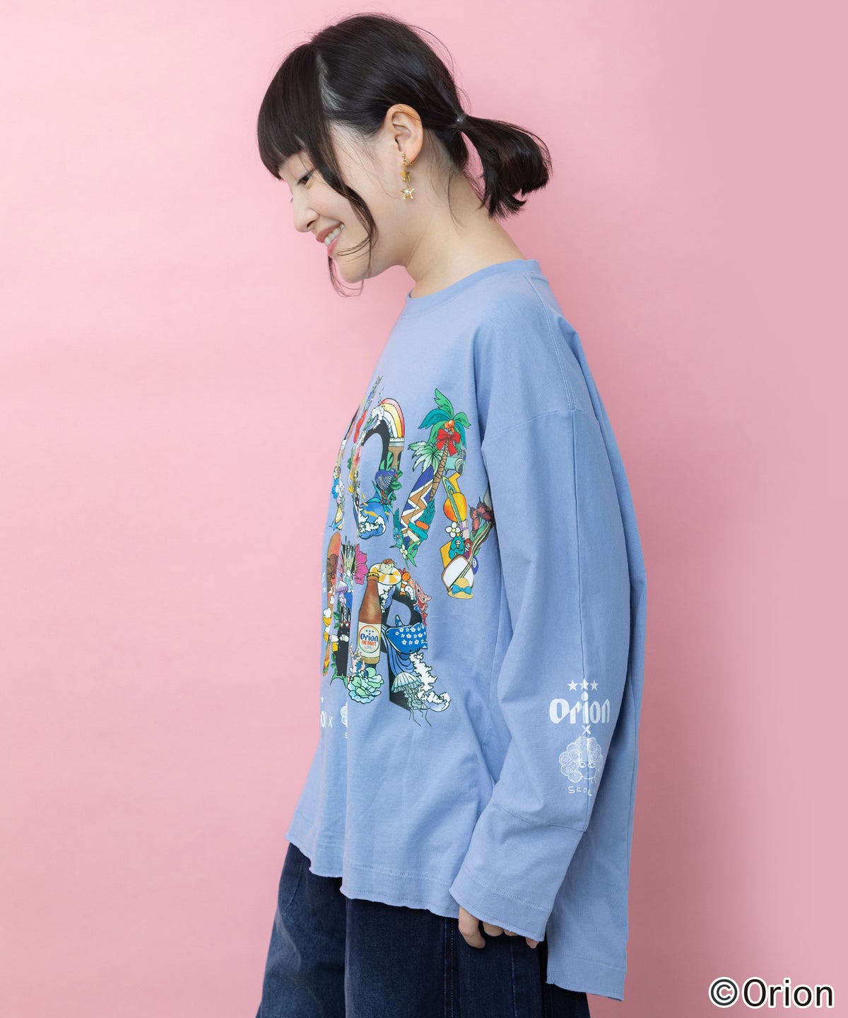 orion×ScoLar ISLAND STORY Tシャツ-2