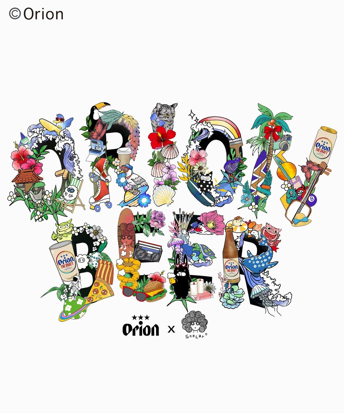 orion×ScoLar ISLAND STORY Tシャツ-16