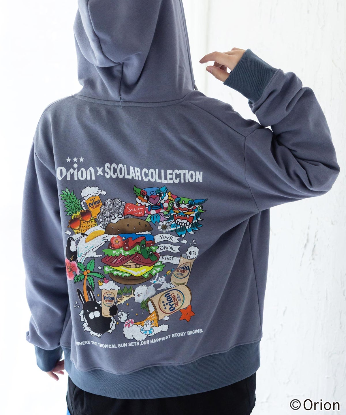 orion×ScoLar Happy Paradise パーカー-1